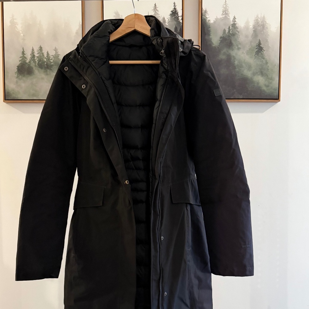 North Face 3-in-1 black coat